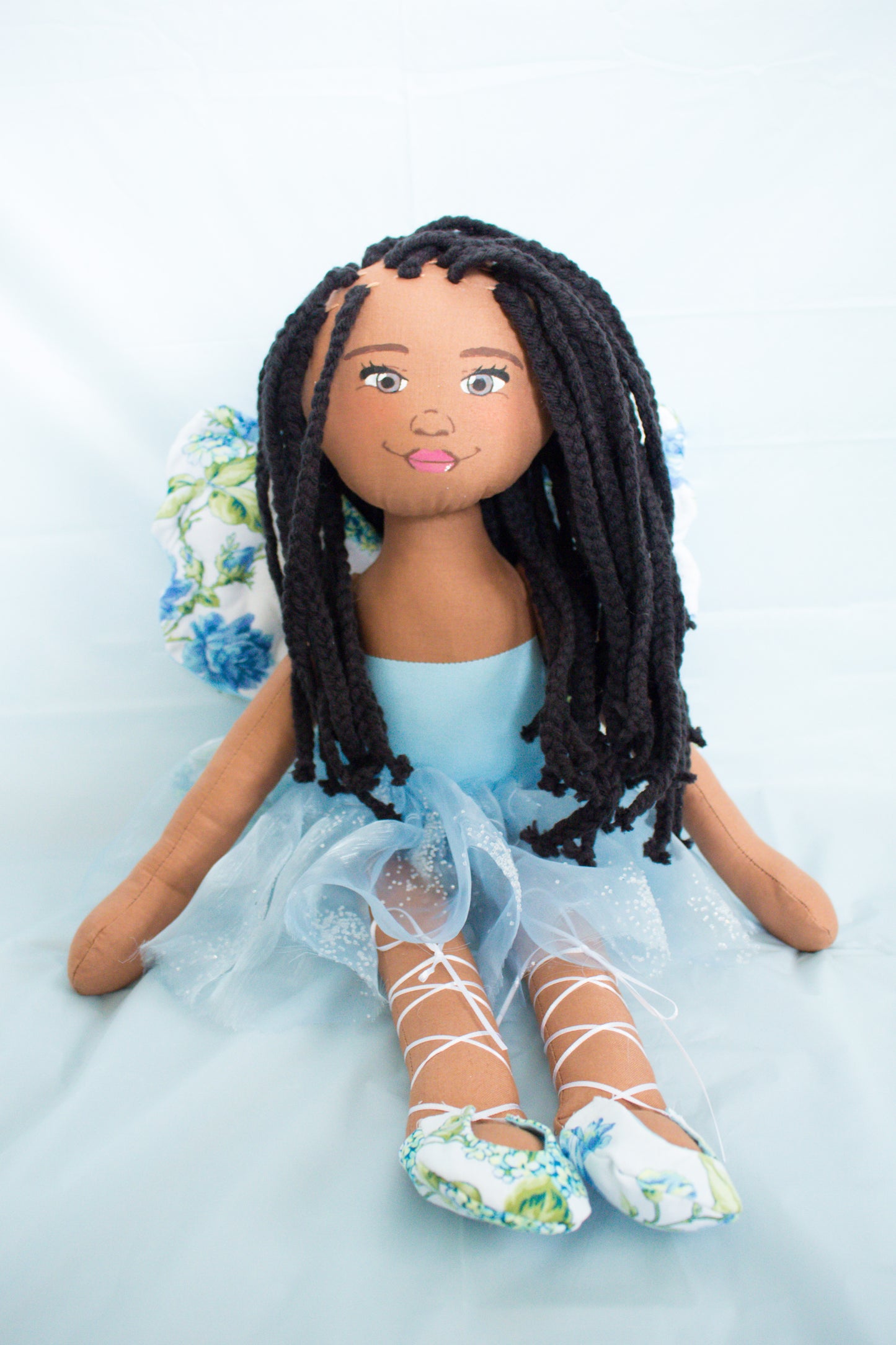 Faith Fairy - Blue Floral