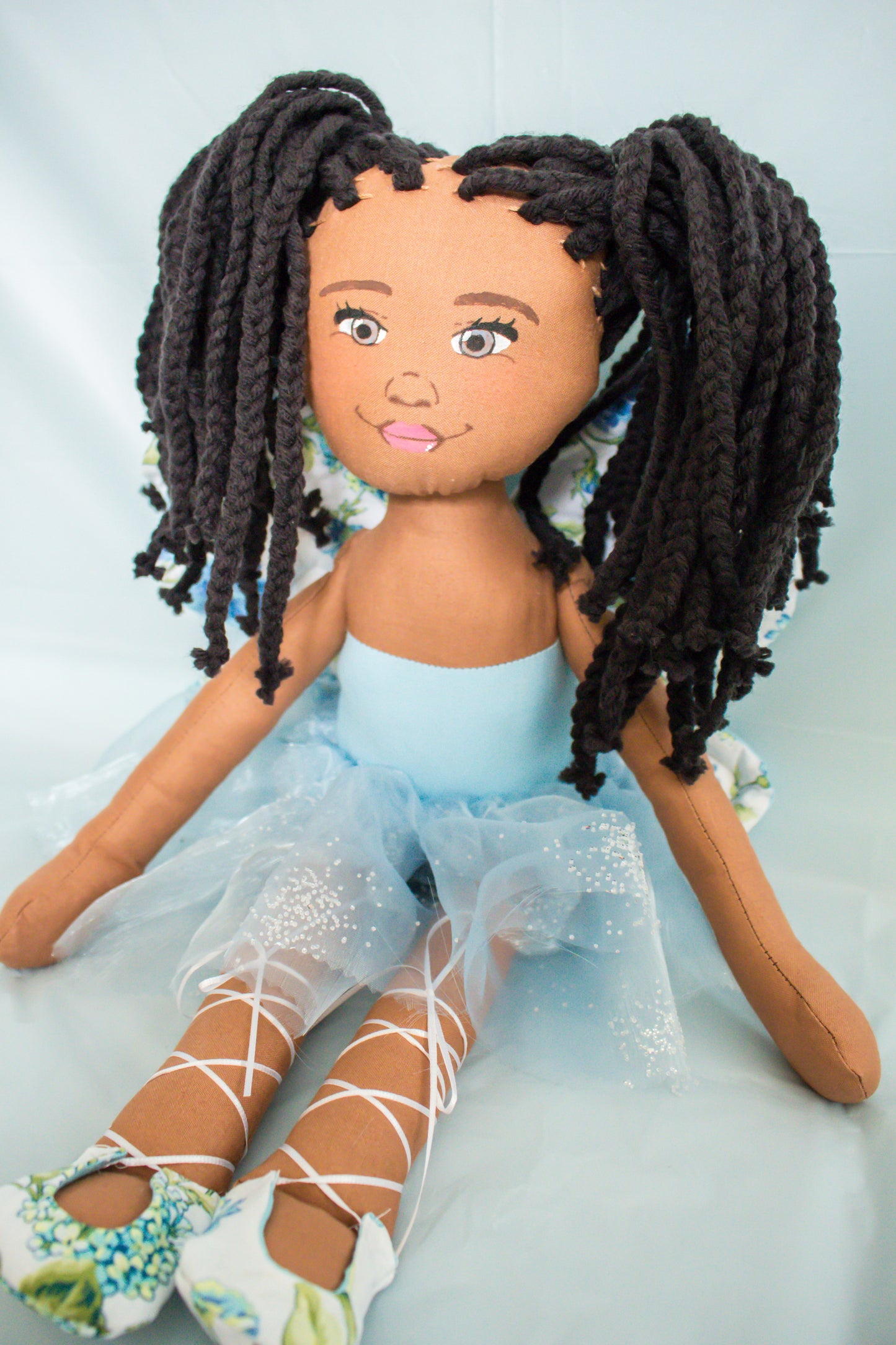 Faith Fairy - Blue Floral