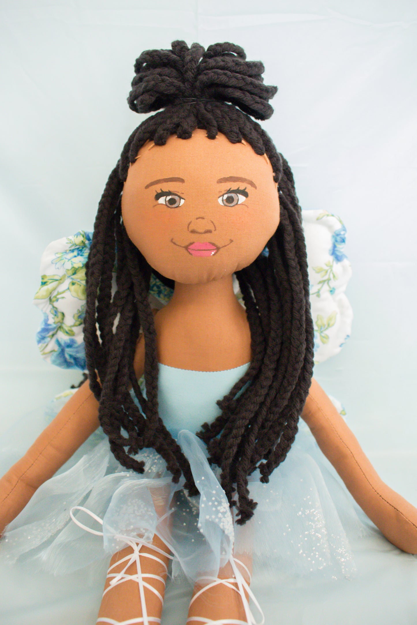 Faith Fairy - Blue Floral