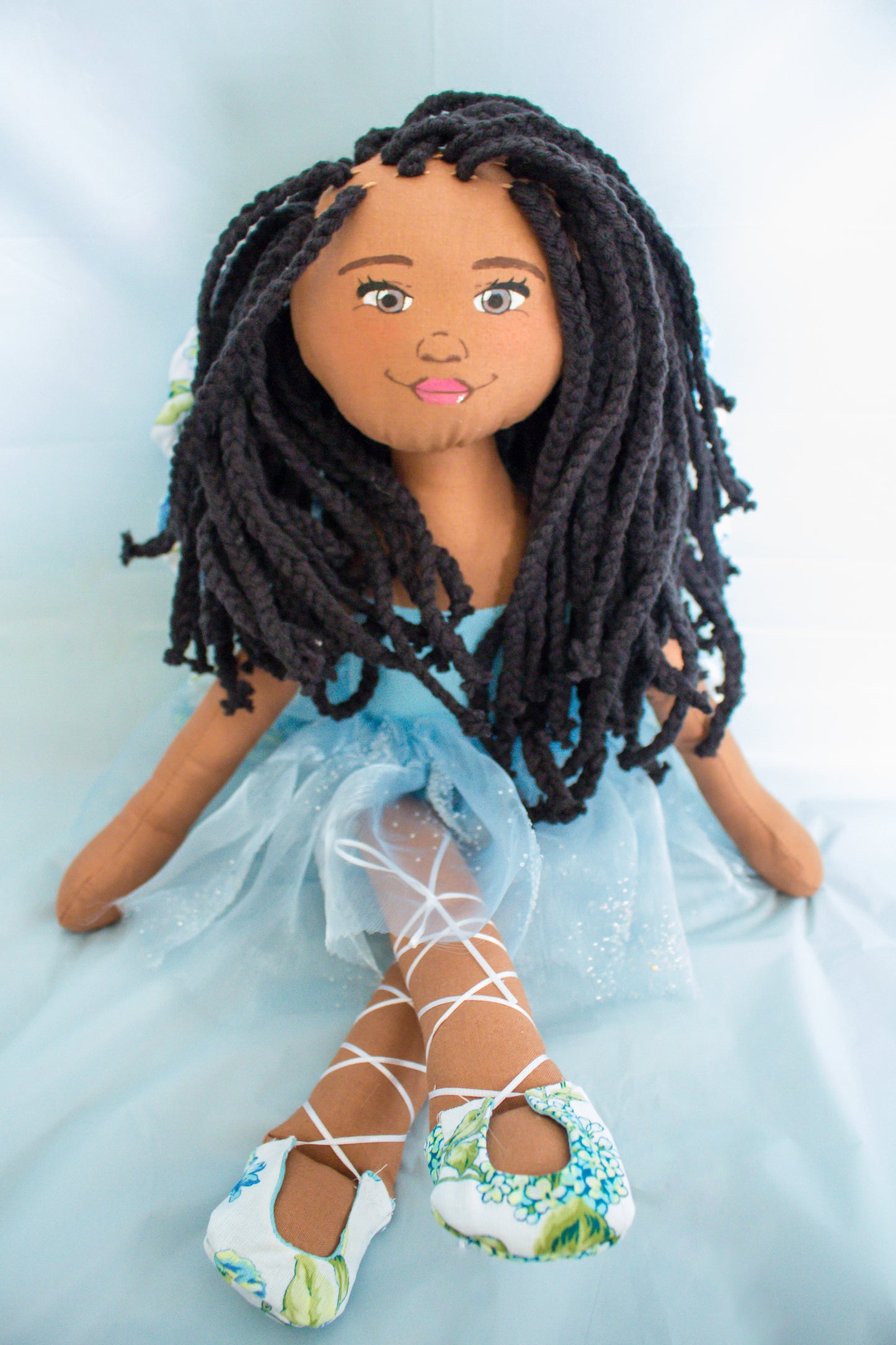 Faith Fairy - Blue Floral