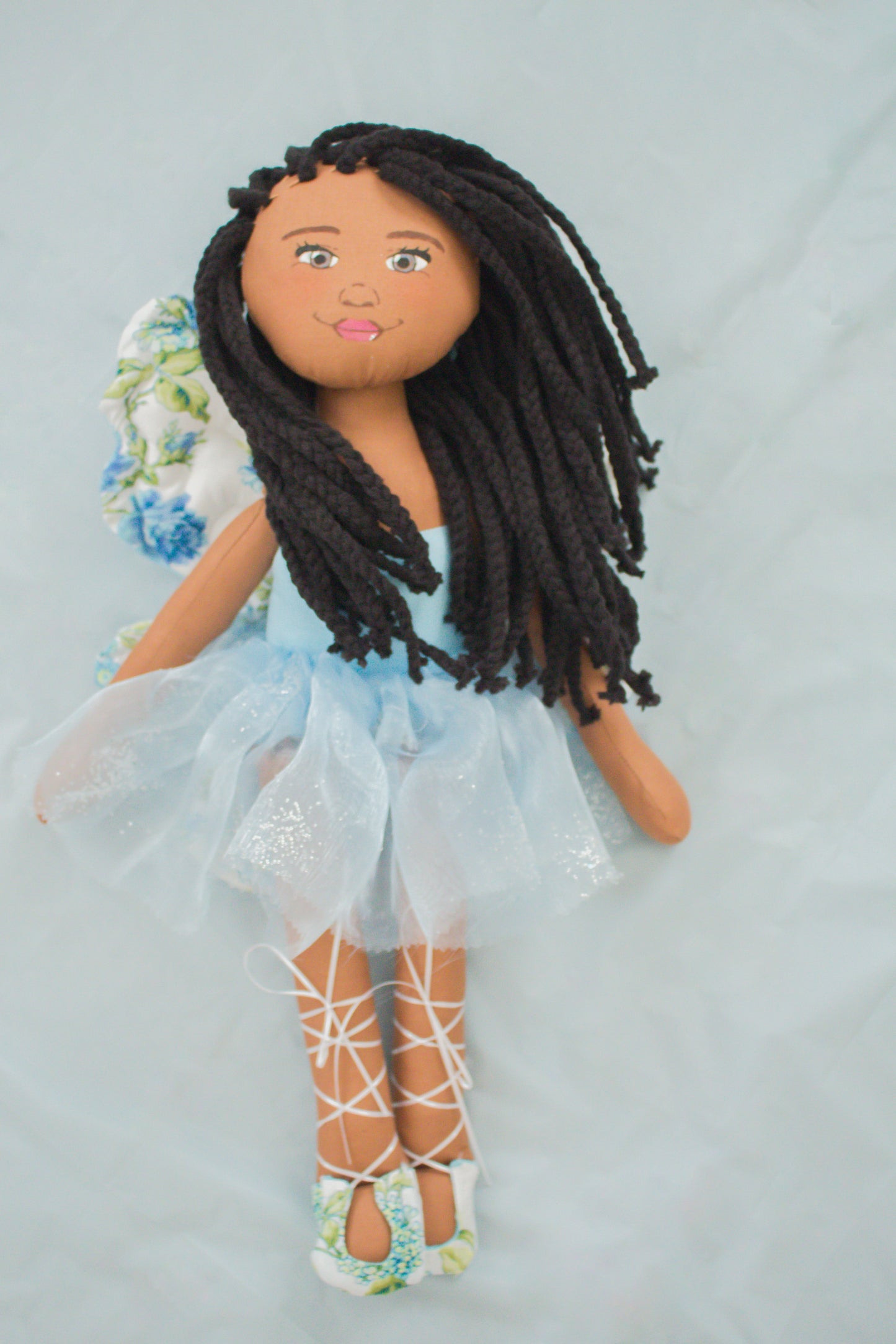 Faith Fairy - Blue Floral