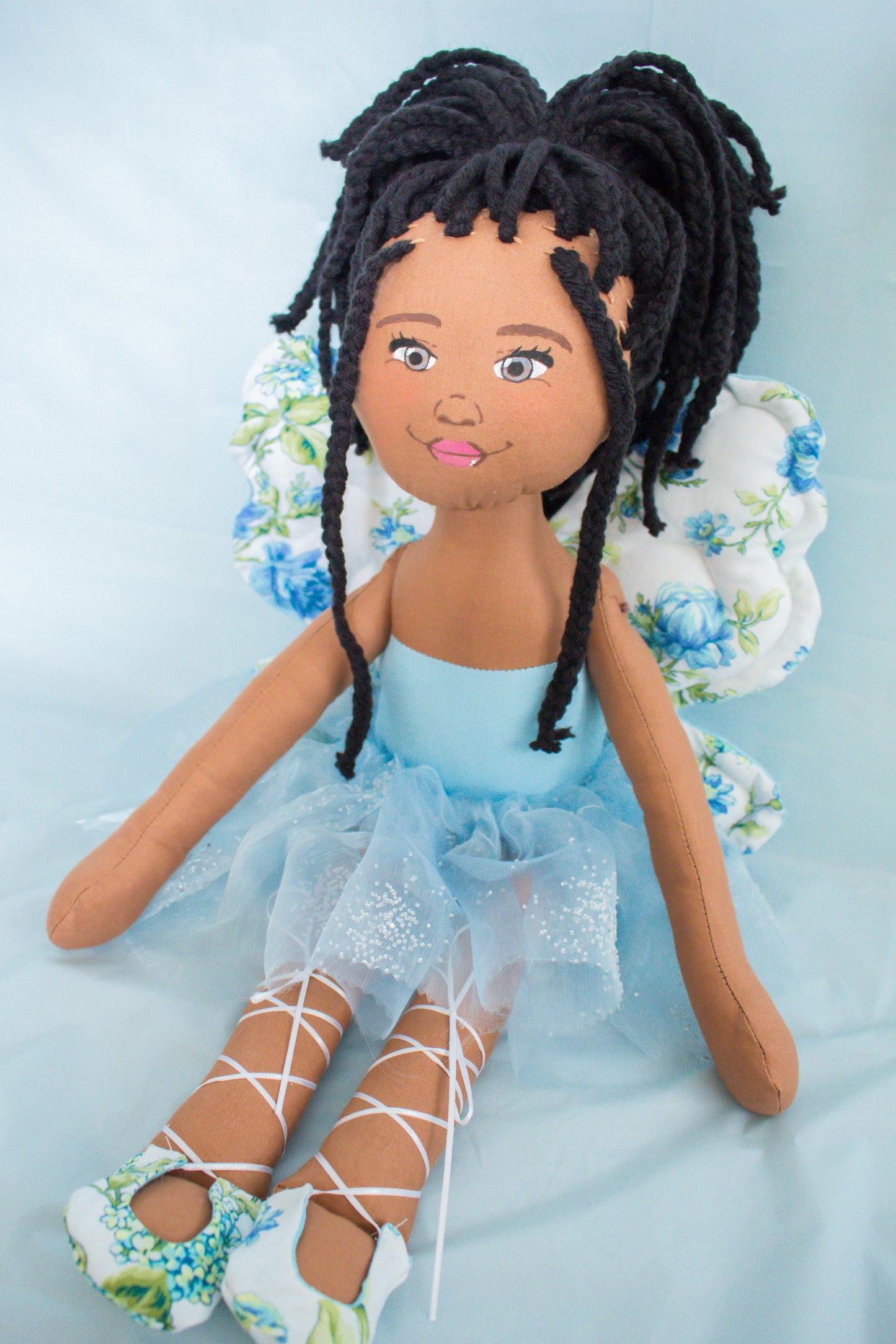 Faith Fairy - Blue Floral