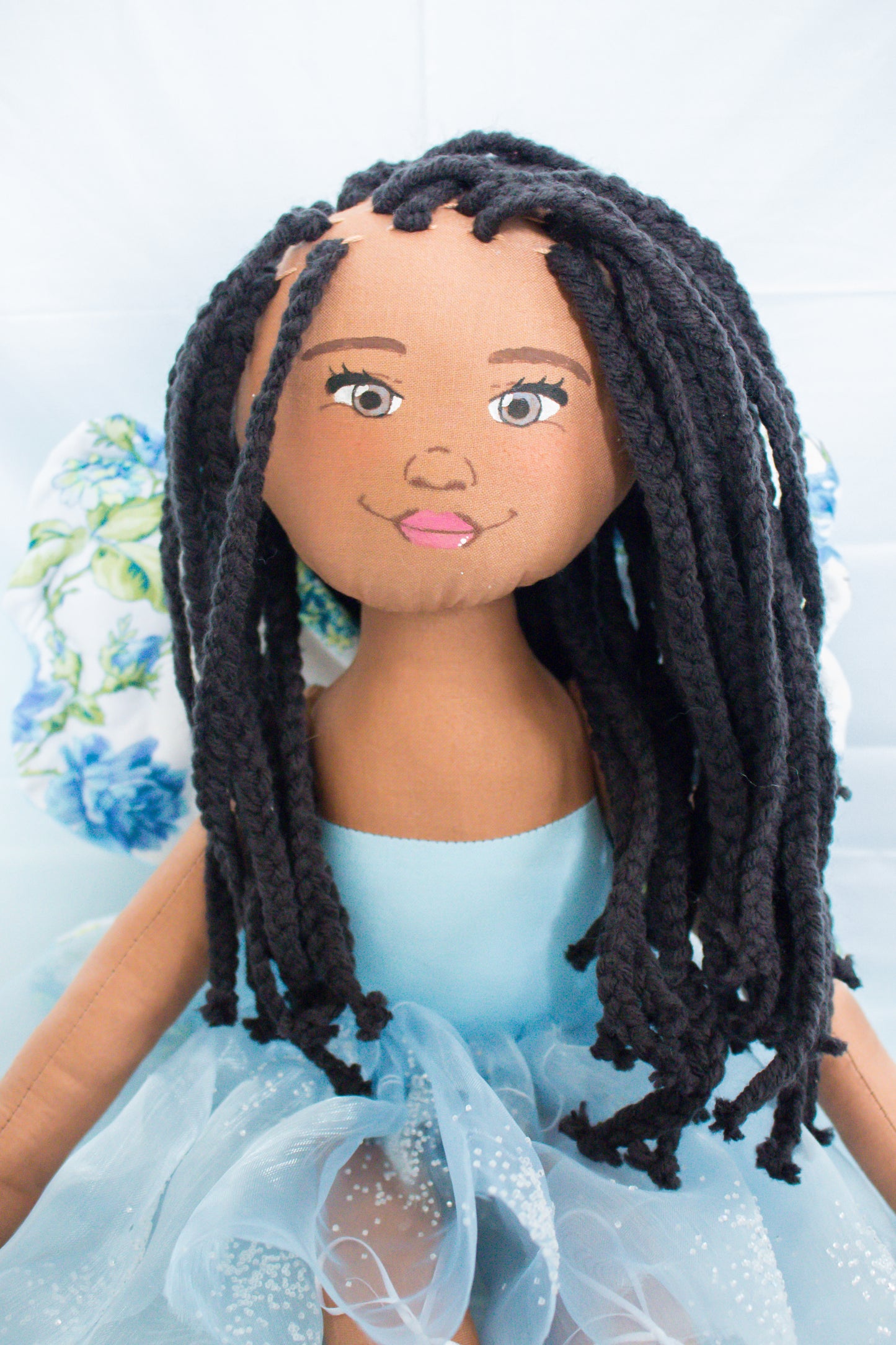 Faith Fairy - Blue Floral