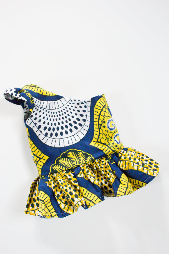 African Print Peplum Dress